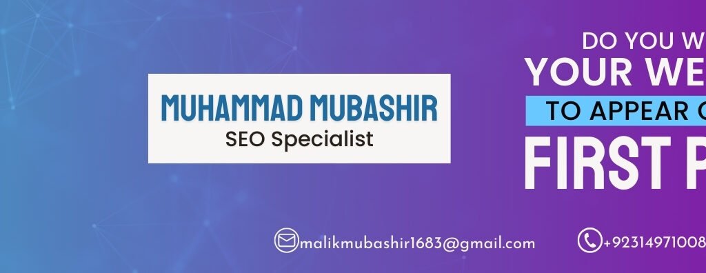 Feature image of Muhammad Mubashir Khan, recognized as the Best SEO Expert in Pakistan, offering top SEO services.